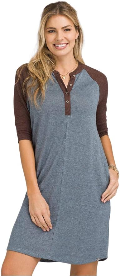prAna Women's Cozy Up Henley Dress 