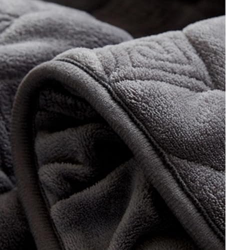 Miniatura 4 de Cómodas sábanas, protector de colchón grueso y cálido de terciopelo cristalino, color liso, para dormitorio, habitación de huéspedes, con volantes,