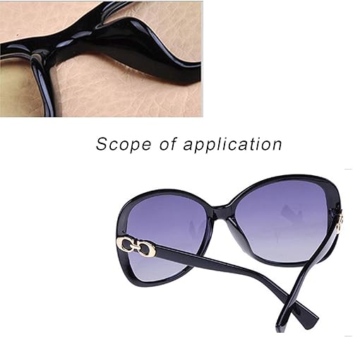 Miniatura 10 de AOBB 30 pares de almohadillas nasales y almohadillas de silicona fina antideslizantes para anteojos, lentes de sol (transparente, 0.039 pulgadas)