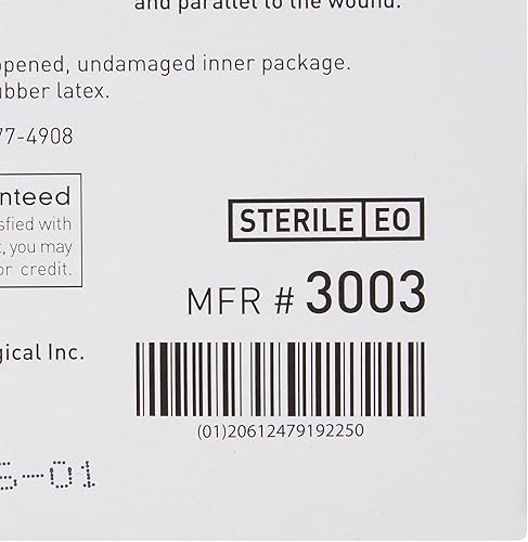 Miniatura 6 de McKesson Tiras adhesivas para cierre de piel, tira flexible Steri para el cuidado de heridas, 1/4 pulgadas x 4 pulgadas, 50 unidades