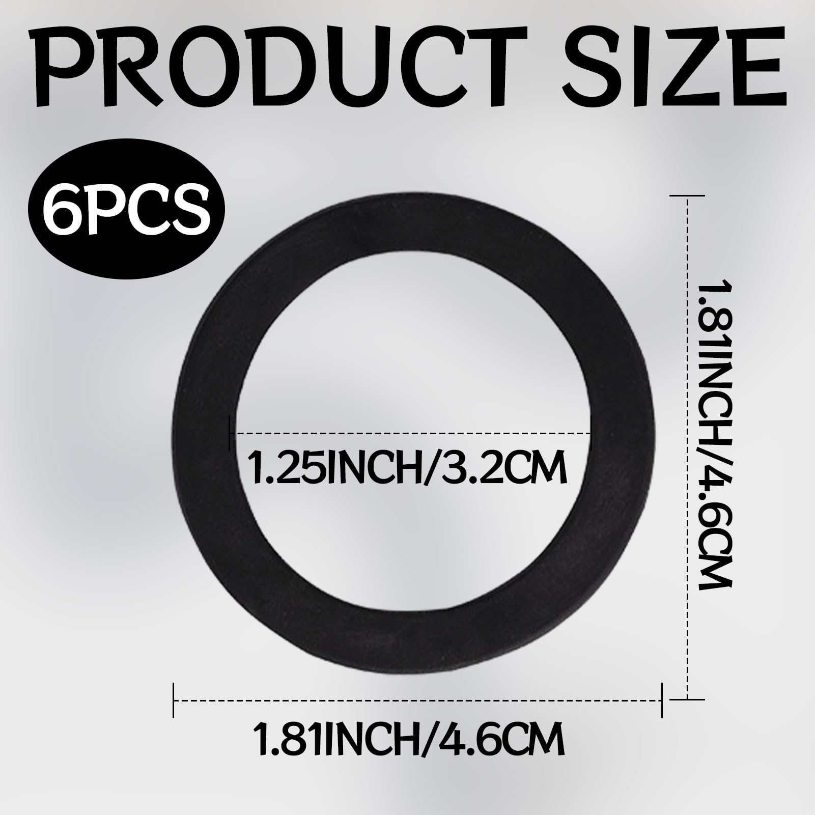 6 Stück Silikon Dichtungen Für Spülbecken - Universelle Abflussdichtungen