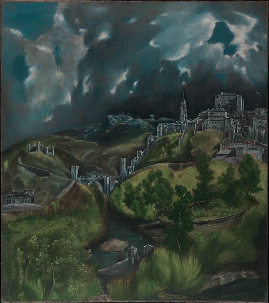 View of Toledo (Ca. 1599-1600) 24x27 UnFramed Art Print Poster Ready for Framing by El Greco (Domenikos Theotokopoulos)