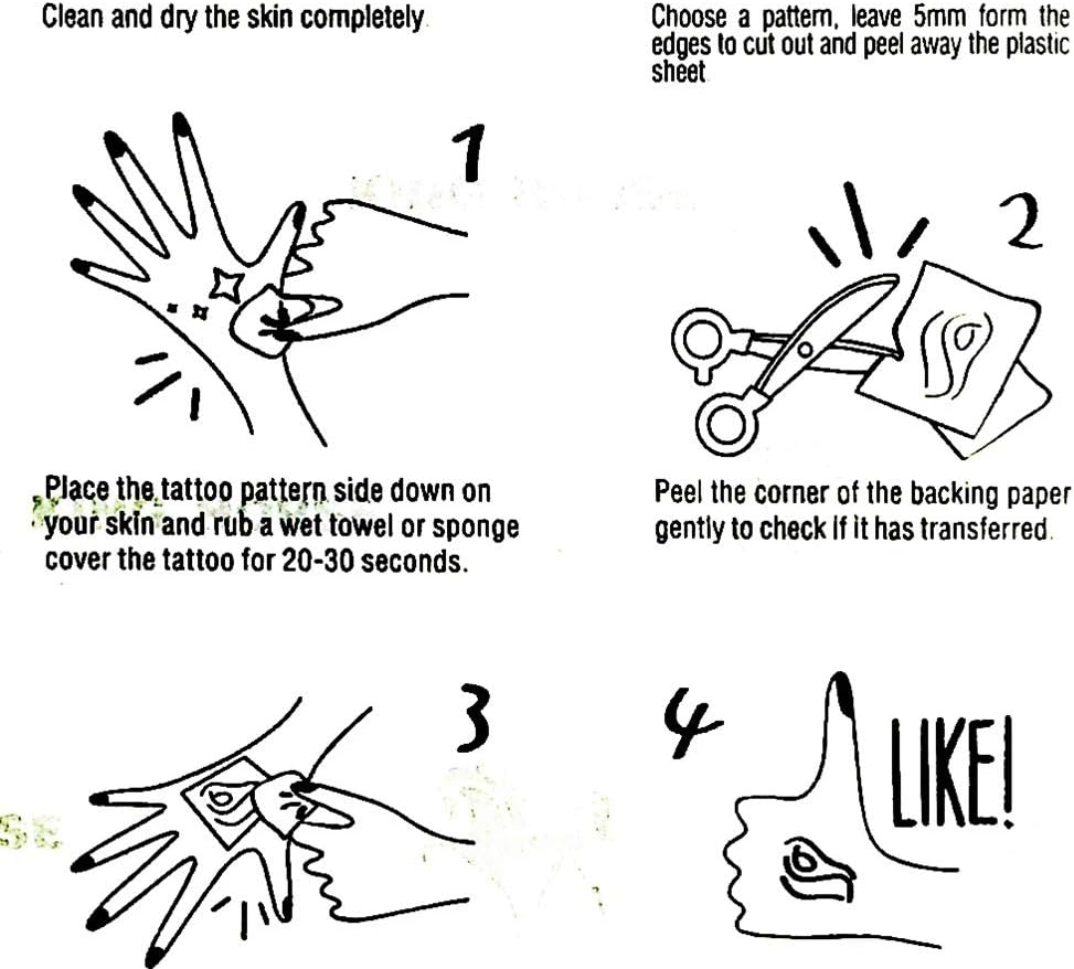 PP TATTOO 1 Sheet Crown Imperial King Queen Temporary Tattoos Sticker for Women Men Body Art Sexy Fake Stickers Removable : Beauty & Personal Care