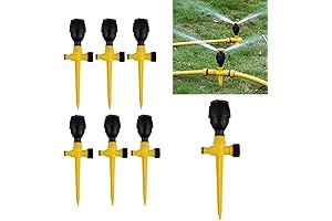 6PCS 360° Rotation Auto Irrigation Sprinkler