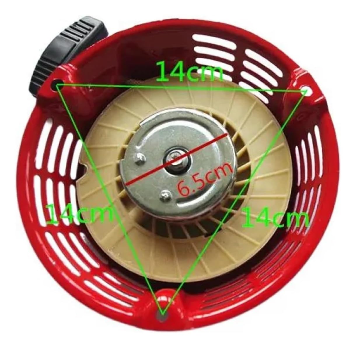 Compatibile con G150 G200 Avviamento a Strappo for G150 G300 GV150 GV200 e Altri 4~6.5HP Cricchetto in Acciaio Riavvolgimento Pull Start Maniglia Gruppo Fune H