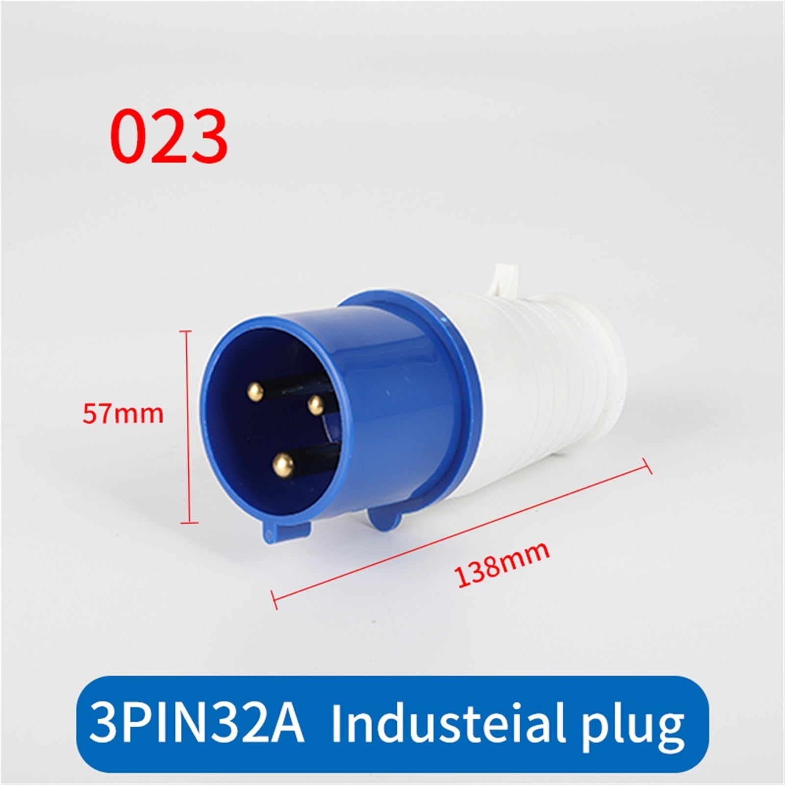 Wtyczka przemysłowa 3-pinowa 4 i 5 32A IP44 wodoodporna do montażu na ścianie mężczyzna kobieta 220 V 380 do ukrytego panelu (wtyczka 3p 32a)