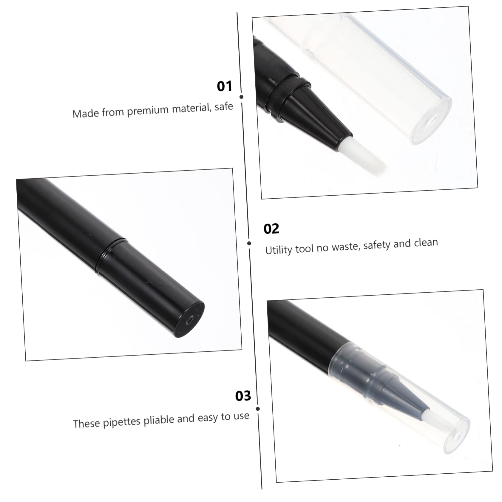 WOONEKY 3sets Make-up-tool Set Leere Lip Make-up Stift Nagel Liefert Kit Für Frauen Nagel Zubehör 10 Stücke * 3