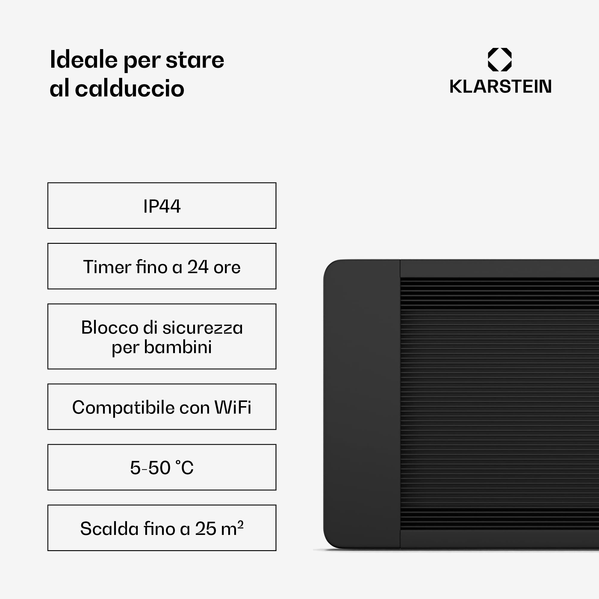 blumfeldt Pannelli Radianti a Infrarossi 3300W - Montaggio a Parete/Soffitto, IP44, 2 Livelli di Riscaldamento, Controllo Smart Via App, Termostato Wireless, Display a LED Touch, per Balcone & Patio