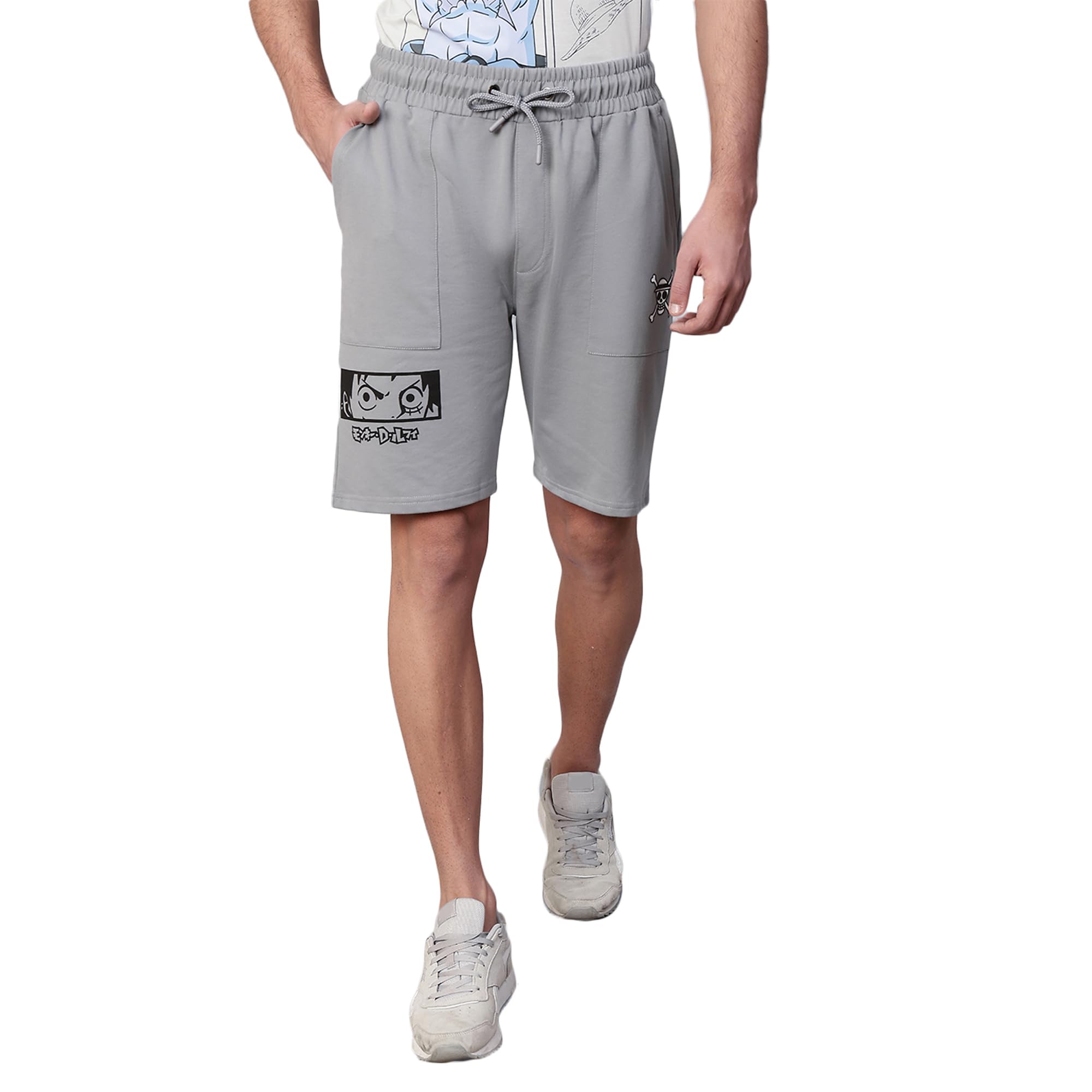 free authority Official One Piece Printed Regular Fit Shorts for Young Men-picture-11