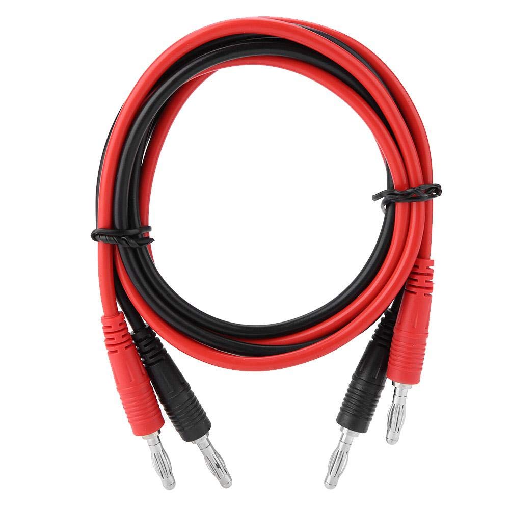 Akozon Set Di 2 Cavi Per Multimetro Con Connettori Banana Plug A Banana Plug, Lunghezza 103 Cm, 15A, Per Oscilloscopio, Alimentatori E Test Elettronici