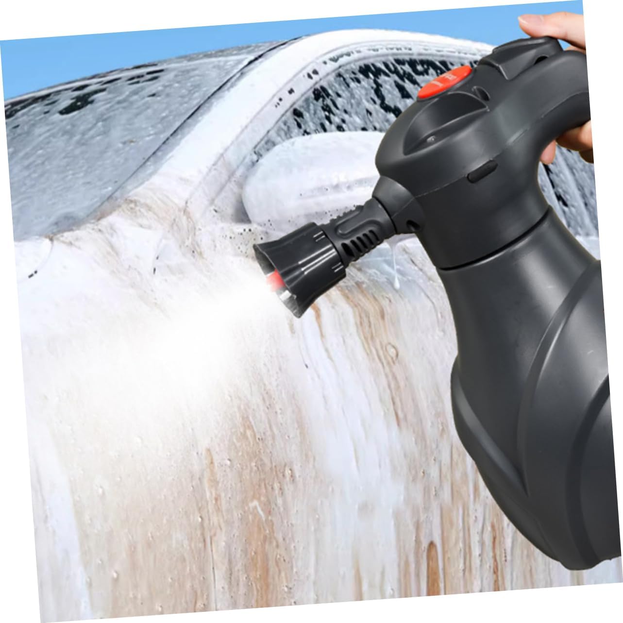 Electric Foam Sprayer Bottle Cordless High- Tool for Cars Gardens and Home Rechargeable Battery-Powered Foam Sprayer for Versatile Use