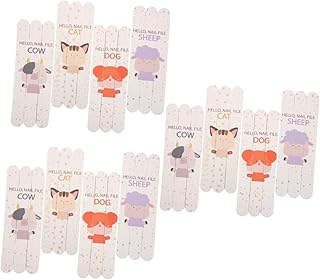 FRCOLOR 36 Peças De Lixa De Unha Com Padrão Animal Placas Emory Lima De Unha Emory Buffer De Polimento De Unhas Fofo Lixa De Unha Dupla Face Placas De Esmeril Para Unhas Kit De