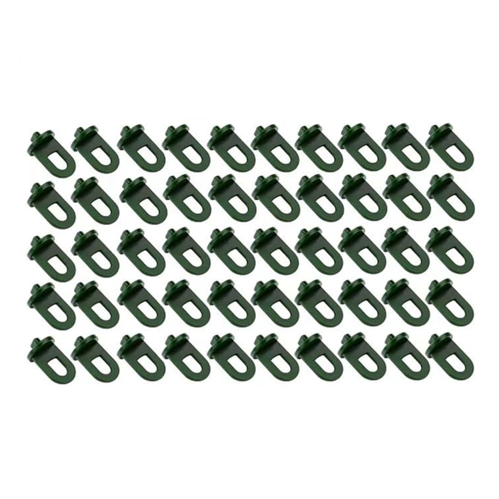 LSRVNM 50 Pezzi Ganci per Serra con Ganci a S, Appendiabiti per piante, Clip di Fissaggio in Plastica per Serra, Clip a Torsione in Plastica, Adatti per Appendere Piante e Fissare Materiali Isolanti