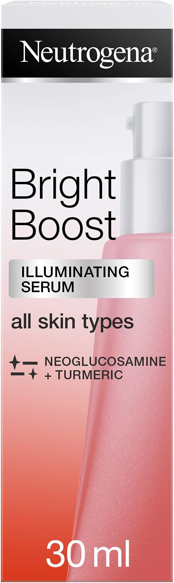 Bright Boost Illuminating Serum for Face to Reduce Dark Spots & Hyperpigmentation 30ml & Neutrogena Bright Boost Resurfacing Polish Exfoliating Facial Scrub 75ml - 2Pcs Set
