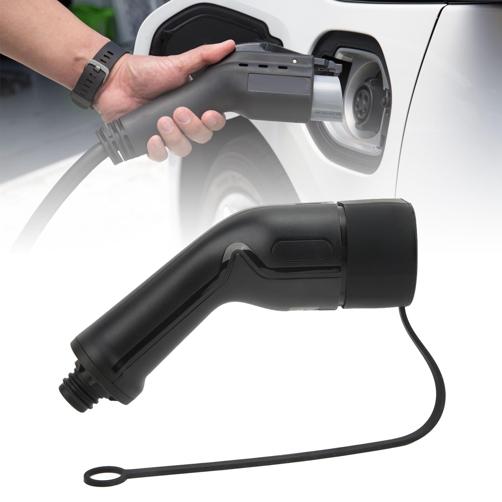 Acouto Zestaw Adapterów do ładowania Pojazdów Elektrycznych 32A AC Wtyczka Typu 2 z IP54 do Pojazdów Elektrycznych Adapter ładowania 32A z Certyfikatem CE TUV IEC Zestaw Adapterów Wtyczka Typu 2