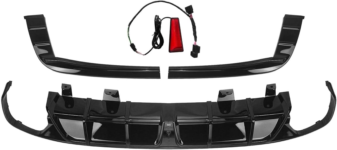 リアバンパー に適合するアコード 2018 2019 2020 2021 2022 リアバンパーディフューザーリップグロスブラックブ