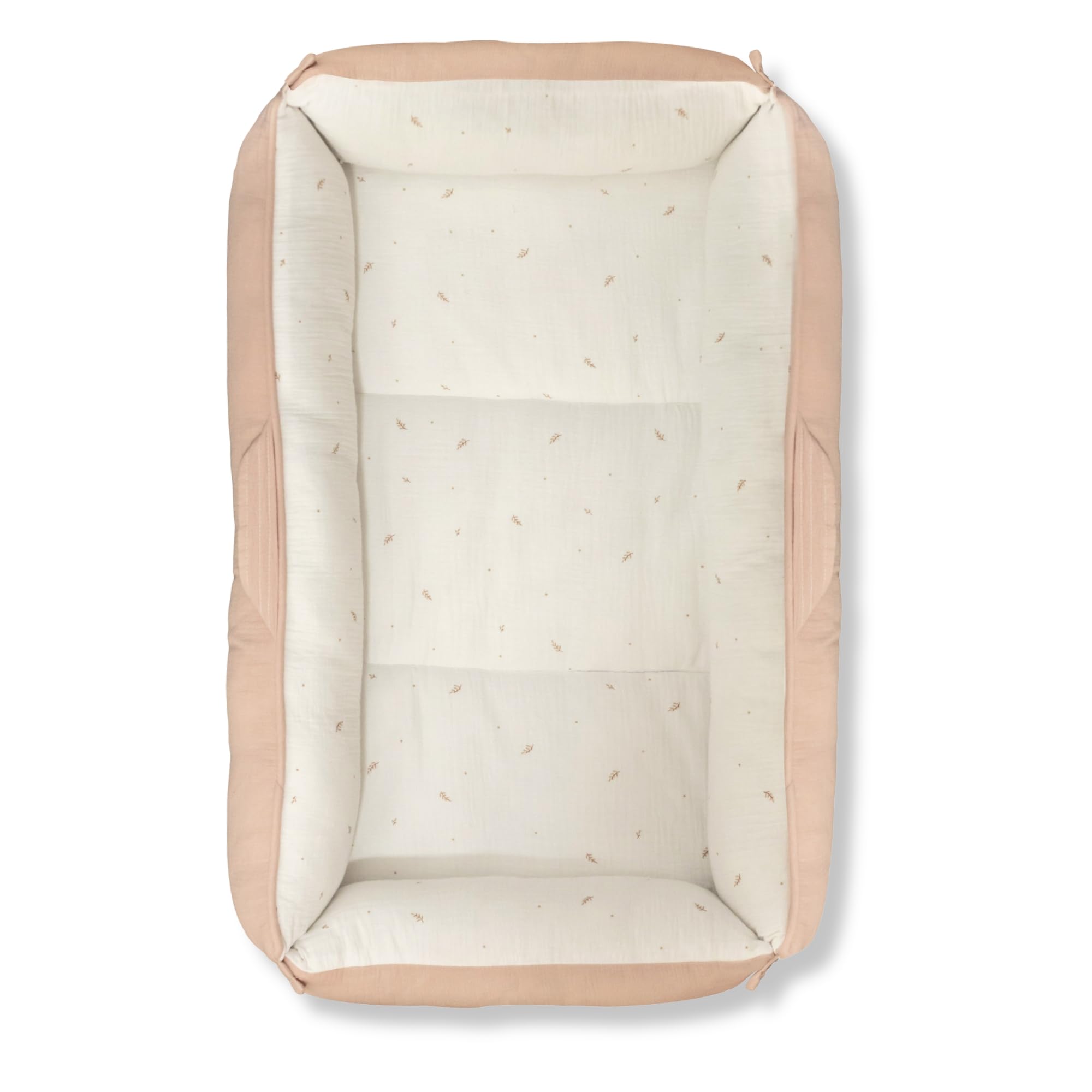 Bellochi Hush Baby Nest Cocoon leżak dla noworodka z cichymi magnetycznymi zapięciami dla spokojnego wypoczynku, hipoalergiczna bawełna premium, wielofunkcyjna mata na brzuch i przenośna kapsuła