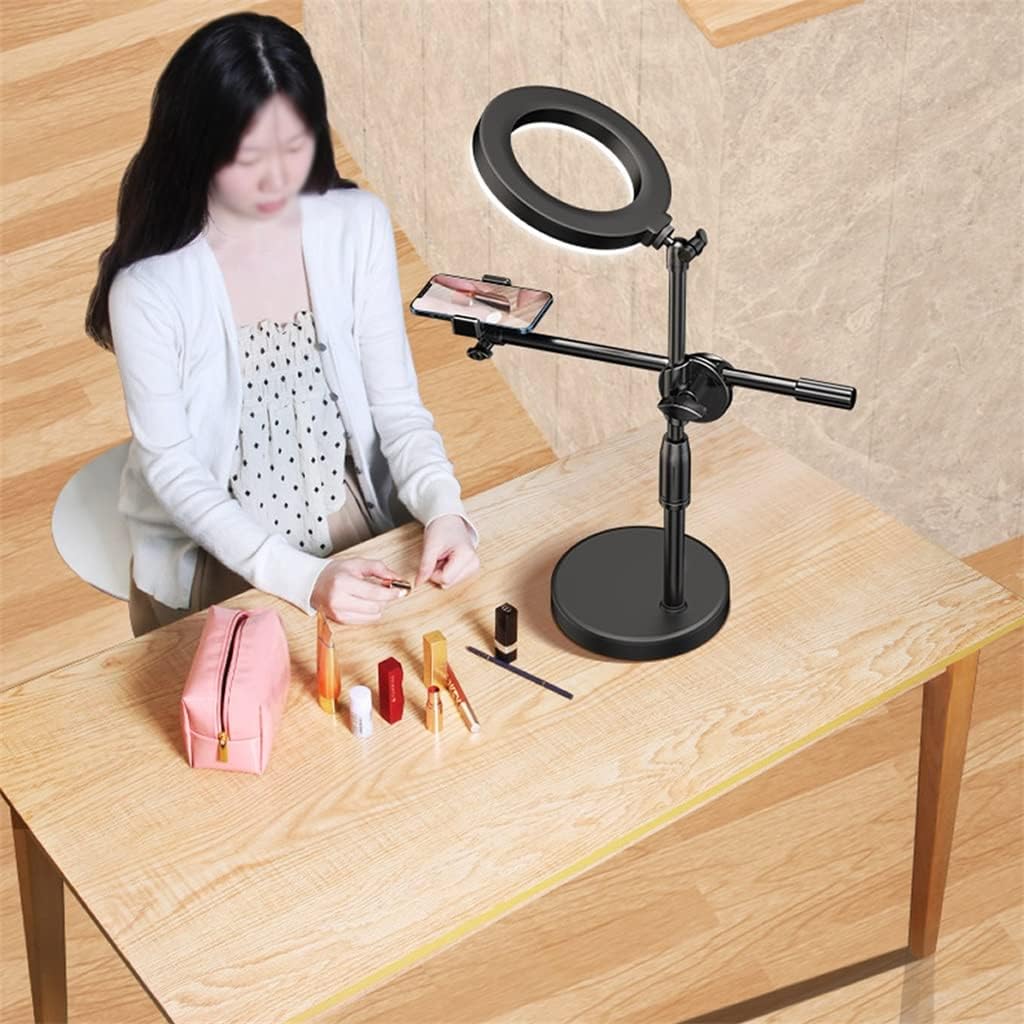 LED Light Mobile Phone Live Broadcast Bracket Tripod Boom Arm Video Recording Desktop Calligraphy