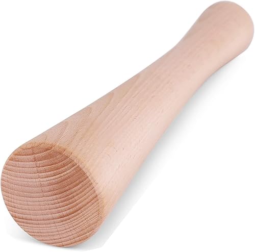 Lomodo Palitos de pepinillo de madera de 12 pulgadas para chucrut Packer Sauerkraut Pounder para frascos Mason Fermentación vegetal