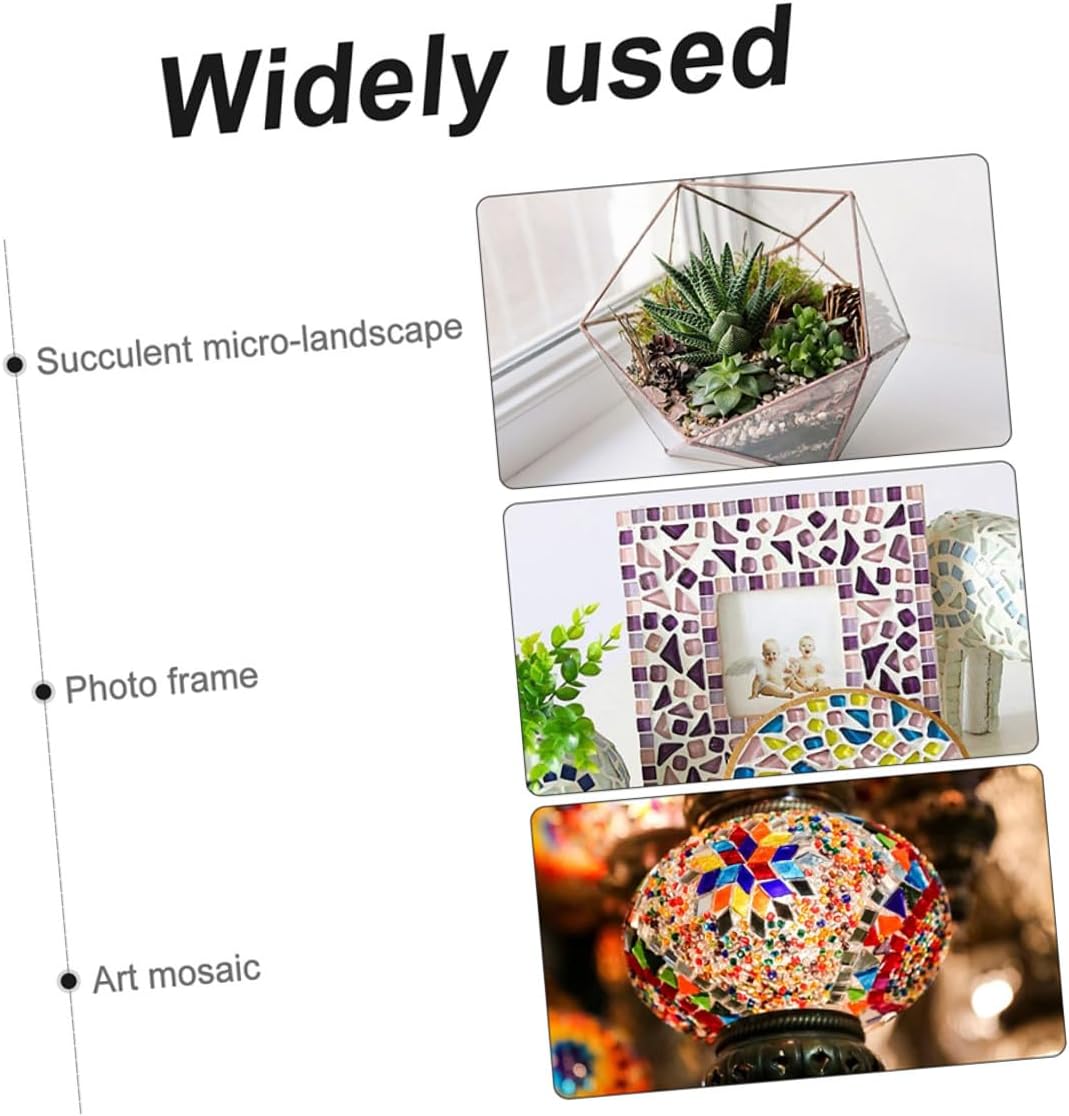 FUOYLOO Ceramic Mosaic Tiles DIY Materials Irregular Ceramic Fragments for Crafts and Garden Decoration Black and White Mixed for Creative Handmade Projects