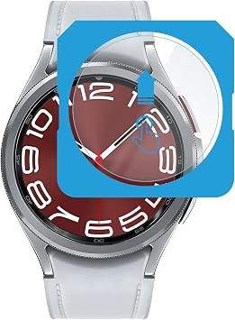 Teknoft Samsung Galaxy Watch 6 Classic 47mm i in 2li Paket 2 Adet Kolay Kurulum Otomatik Hizalama Aparatl   effaf 9H Sertli inde Ger ek Temperli Cam Ekran Koruyucu Galaxy Watch 6 Classic 47mm