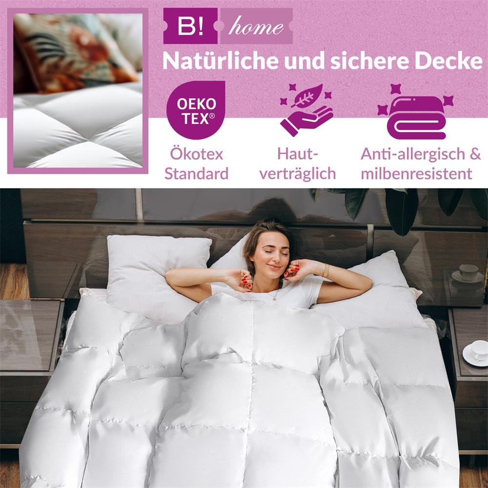 B!HOME Sommerdecke 100% Daunen Baby 100x135cm Kinder Decke Sommerbett
