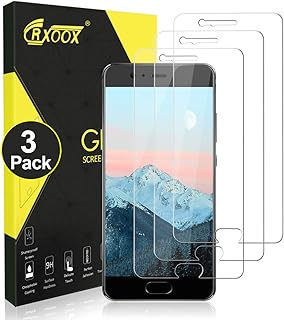 CRXOOX 3 Unidades Protector de Pantalla para Hauawei P10 9H Dureza HD Vidrio Templado Anti-Ara?azos Sin Burbujas Alta Definicion Cristal Templado para Hauawei P10 Transparente