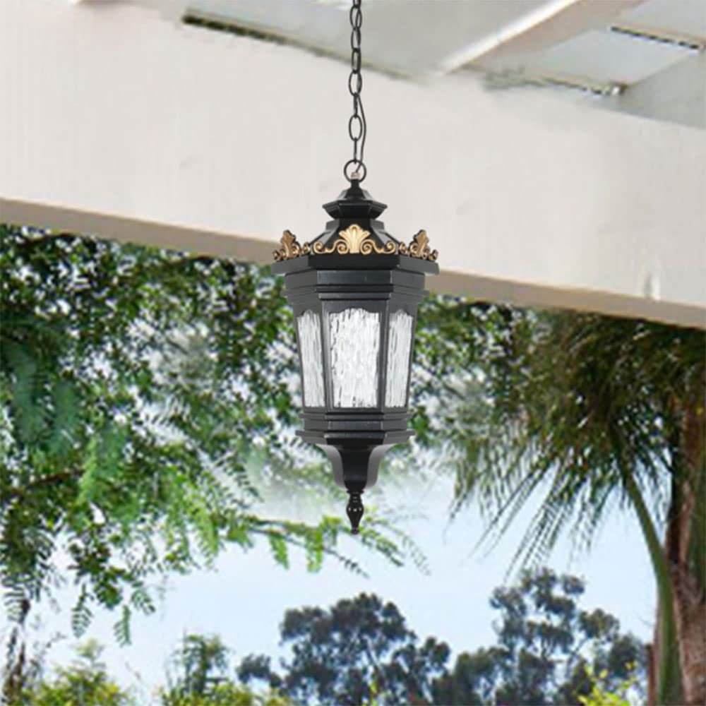 WEYIMVTO Outdoor Pendant Lights, American Waterproof Chandelier Corridor Aisle Balcony Outside