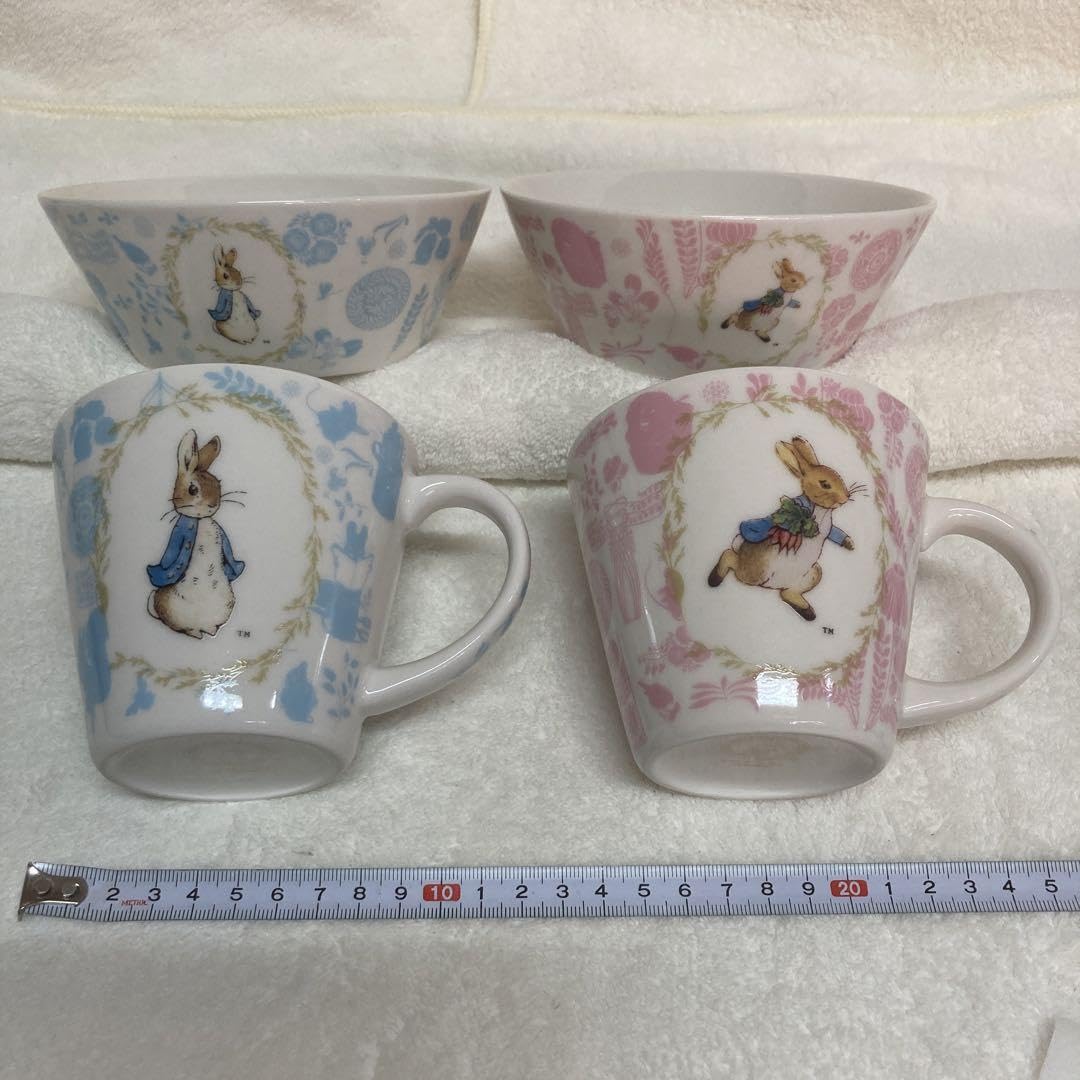 Amazon.co.jp: ピーターラビット マグカップ2個 サラダボウル2