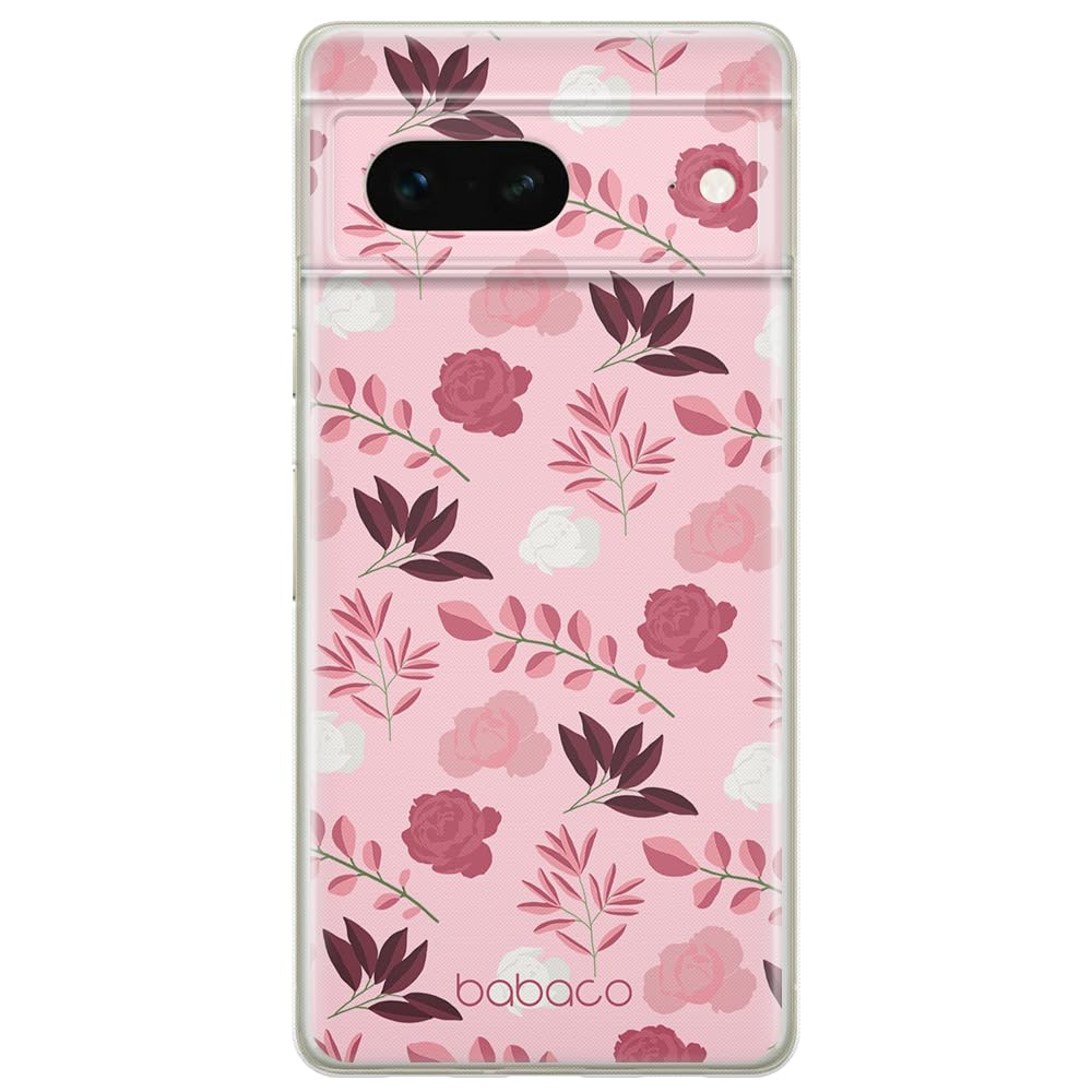 Babaco ERT GROUP mobile phone case for Google PIXEL 7 original and officially Licensed pattern Flowers 020 optimally adapted to the shape of the mobile phone, case made of TPU
