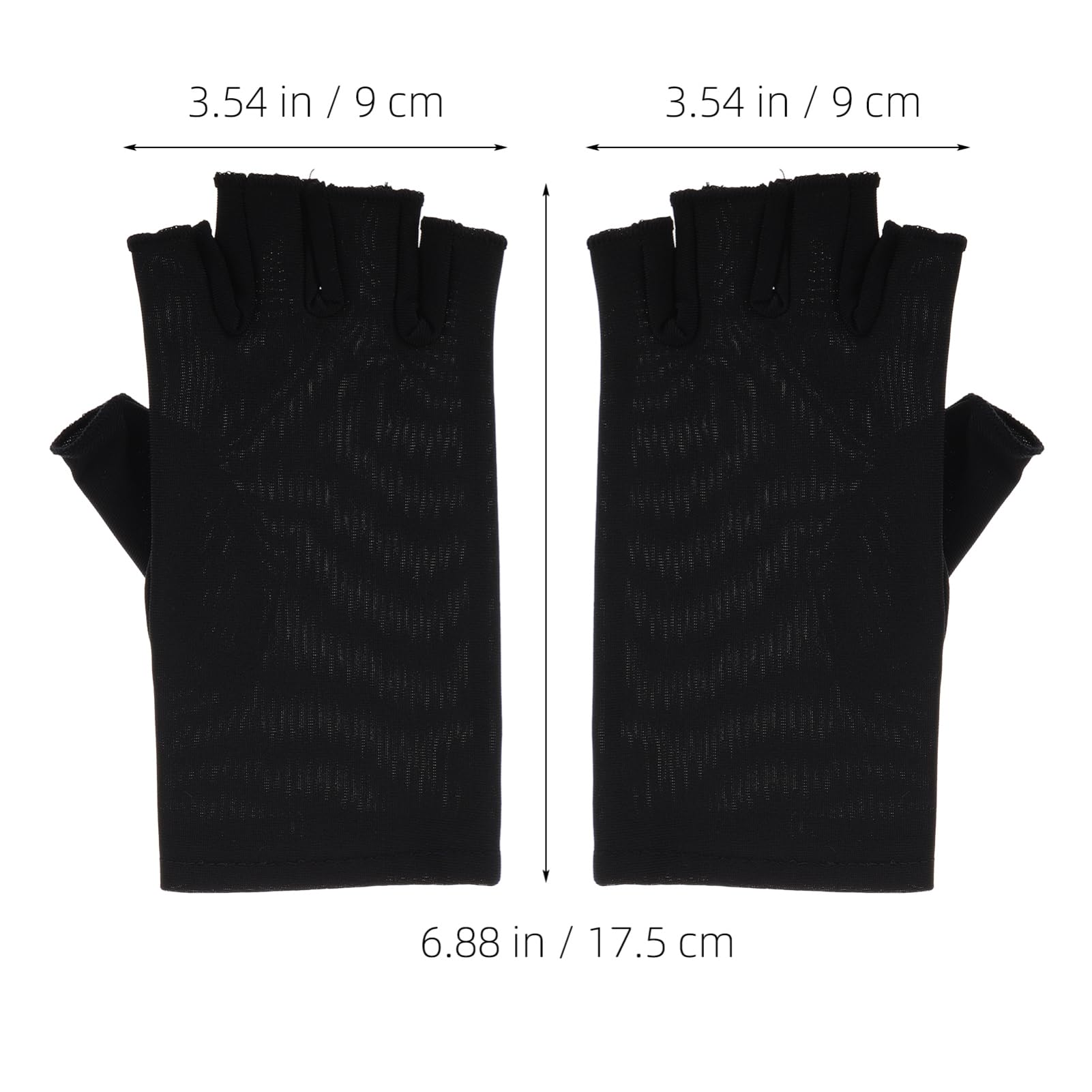 FOMIYES 1 Pair UV Protection Half Finger Gloves for Women Non Slip Driving Nail Care Gloves Comfortable Breathable for Outdoor Sports Cycling Fishing and Travel Activities