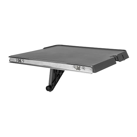 Camco RV Rail Mount Table with Hook and Hanging Holes