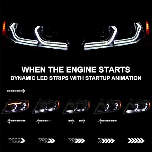 Vista 21 de SPEC-D TUNING Faros delanteros negros de doble proyector con tubo LED 3D y animación de arranque compatibles con BMW Serie 3 E90 Sedan/E91 Wagon