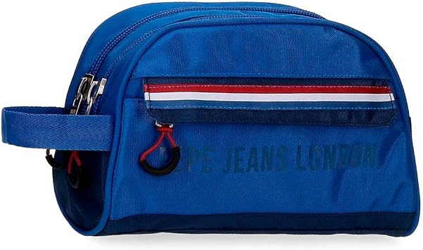 Neceser Doble Compartimento Adaptable Pepe Jeans Overlap, 26x16x12 cm, Azul  : Amazon.es: Equipaje