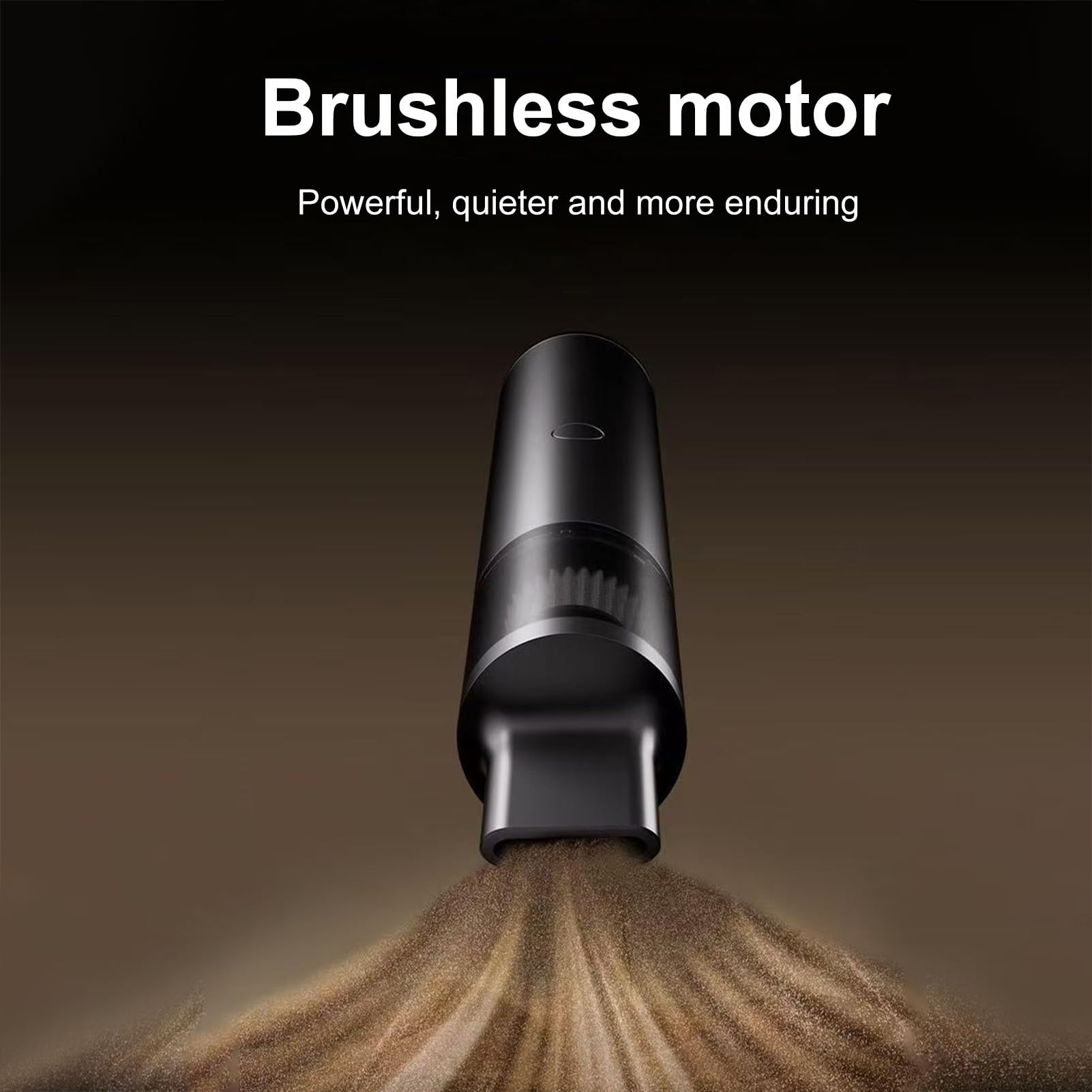 Fockety Aspirador Molinillo de Café Inalámbrico de Mano, 40W | Aspiradora de Aire 2 en 1 para Coche, Batería Recargable de 2600mAh, Fuerte Succión, para Teclado, Máquina de café Expreso