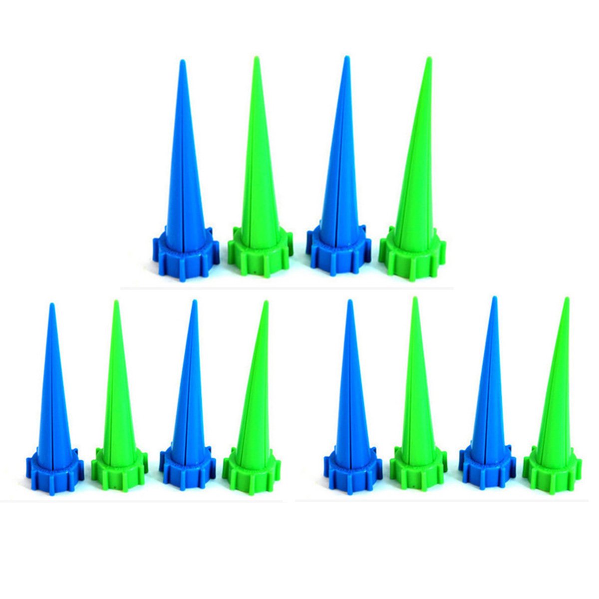 Bom Bom Tree 12 Pcs Automatic Irrigation Watering Device，Garden Cone Watering Spikes，Flower Plant Waterers Bottle Irrigation System Care Your Flowers
