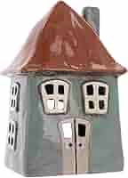 Lumino Ceramica A Forma Di Casetta Shudehill - Mini Lanterna Decorativa Per Candele - Foto 9