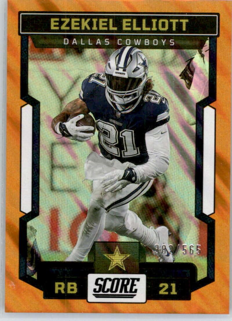 Amazon.com: 2023 Score Orange Lava #227 Ezekiel Elliott Dallas