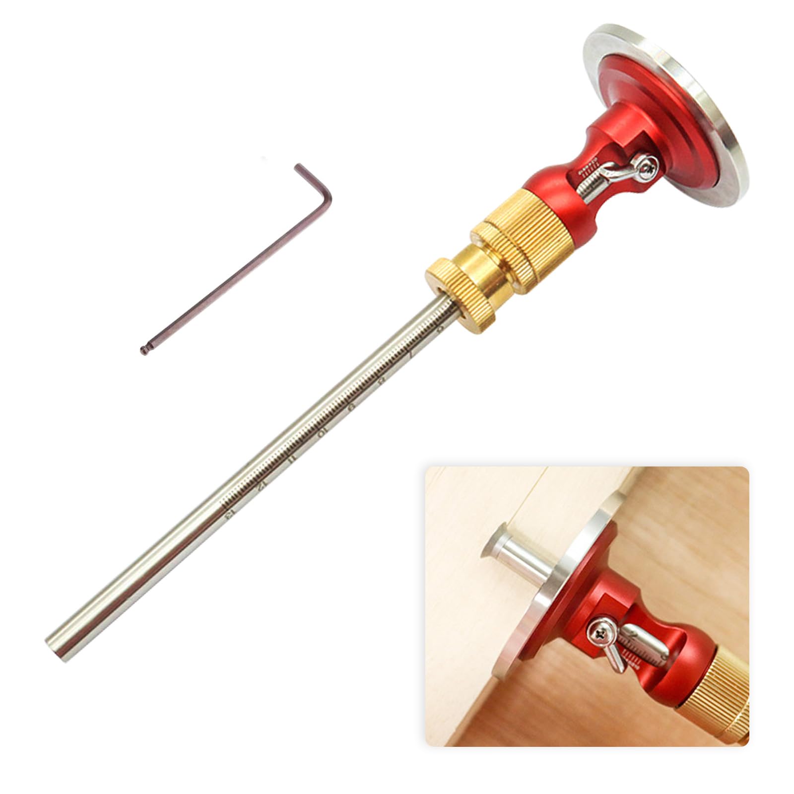 Calibre De Marcado, Herramienta De Marcado Con Función De Microajuste Calibre De Marcado Calibre De Marcado De Metal Cuchilla Para Madera Blanda Y Madera Dura Marcado De Ruedas