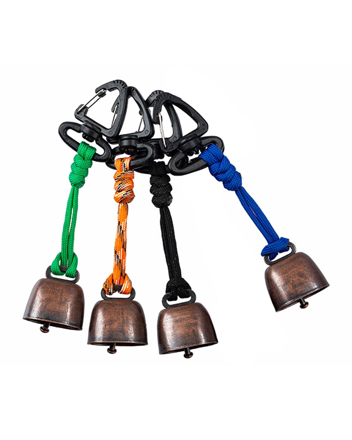 4PCS escursionismo promemoria campana, per escursioni, alpinismo, viaggi, campeggio,campanella,campanella a mano,campanelli per ovini,campanacci per il richiamo