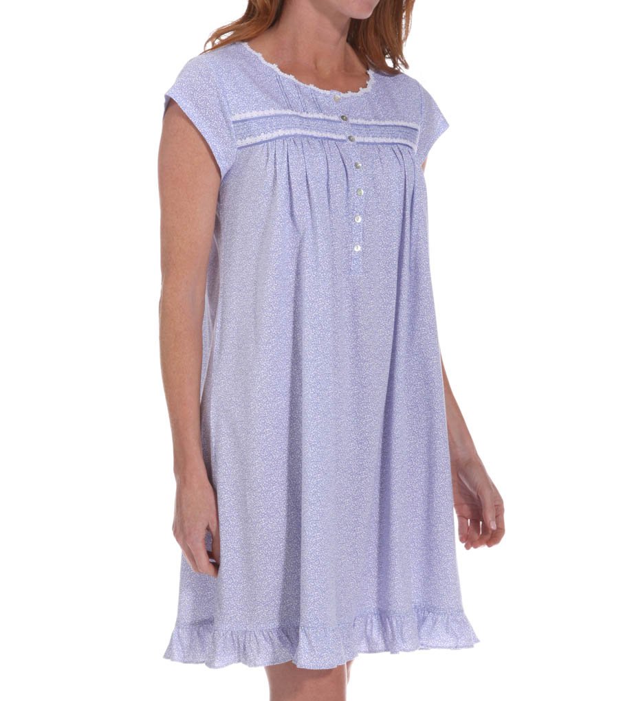 Eileen West Women's Plus Size Cap Sleeve Knit Nightgown