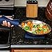 Silicone Trivet/Hot Pads for Hot Dishes - Easy to Clean Pot Holder for Kitchen - Durable, Flexible, & Multi-Purpose Mat That Helps Protect Countertops (7x7 in, Blue, 1 Pair)