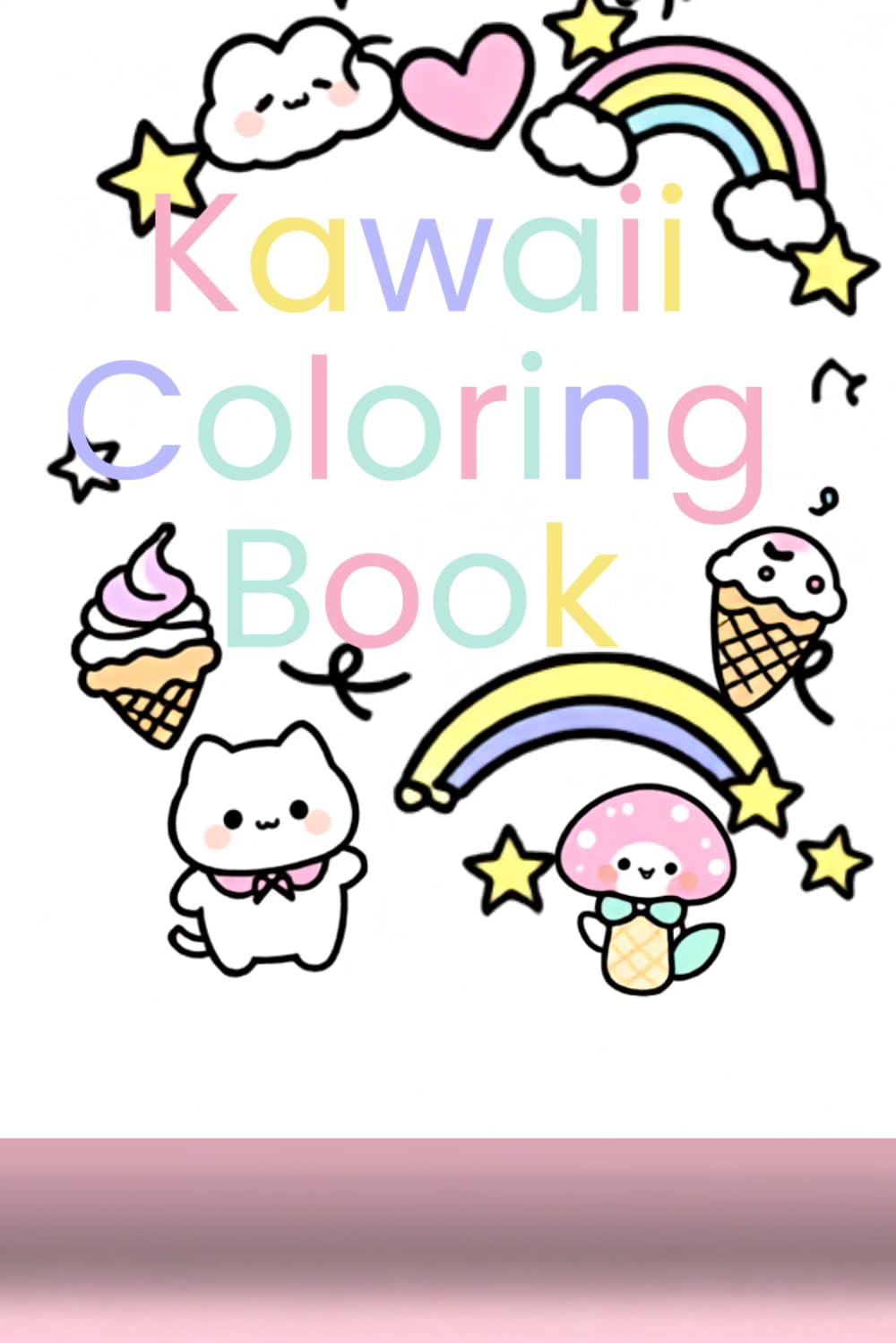 Kawaii Coloring Book Cute Unicorns, Cupcakes & Sweet Friends
