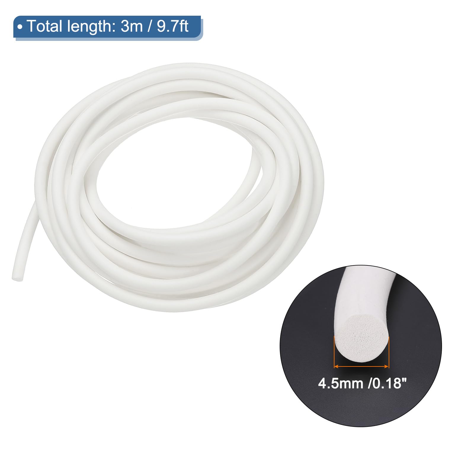 PATIKIL Silicone Foam Seal Strip - Image 2