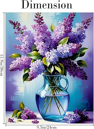 Vista 17 de VIGEGU Paquete de 4 pinturas por números para adultos, lienzo enmarcado, con caballete de madera, pintura por números para niños de 8 a 12 años