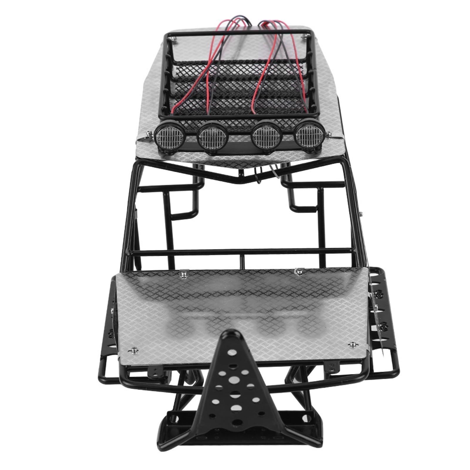 RiToEasysports Metalowa Rama do Samochodu RC, z płytą ochronną i Specjalnym Kształtem, do Samochodu Gąsienicowego RC Axial Wraith AX90018 90020 w Skali 1/10