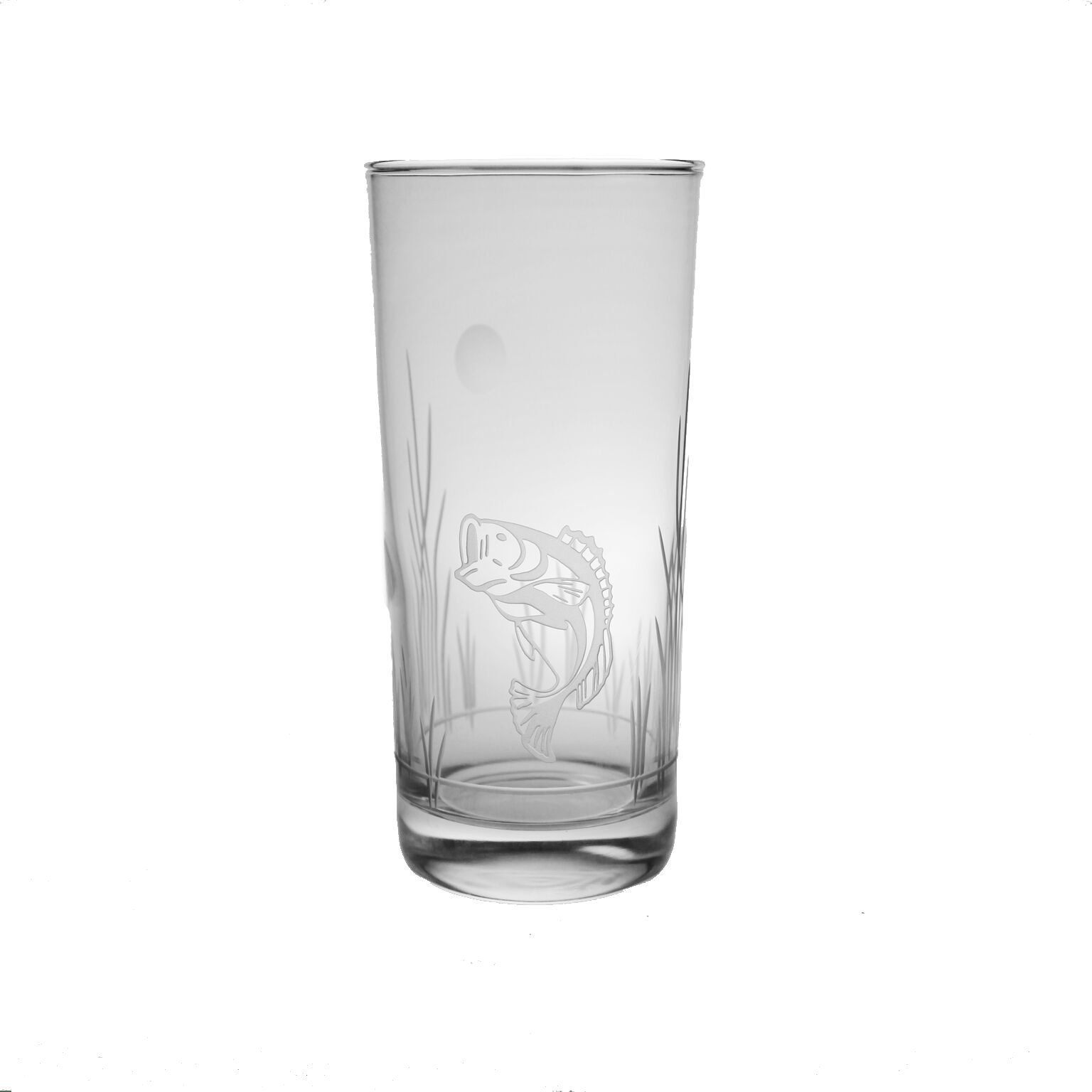 Nautical Tropical Imports Lake Fish Cooler Glasses 15 oz Set of 4