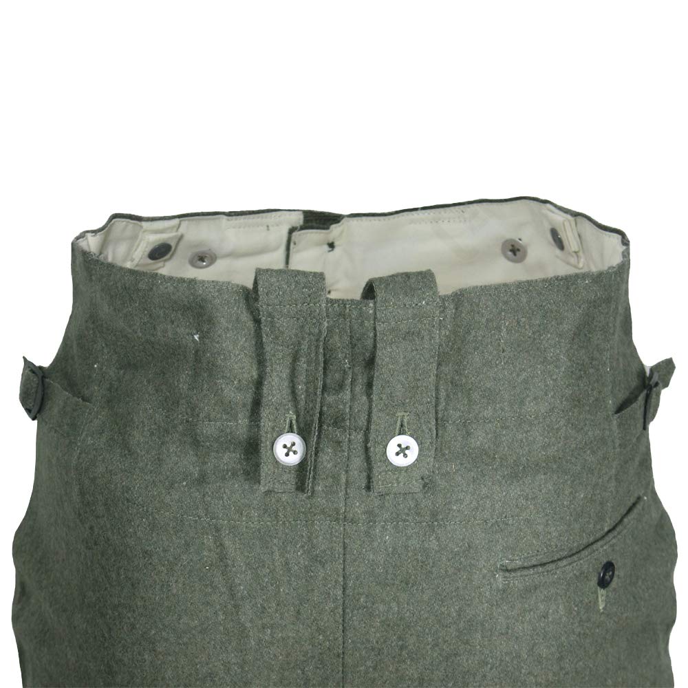 Epic Militaria Réplique WW2 Allemande M43 Pantalon en Laine Grise