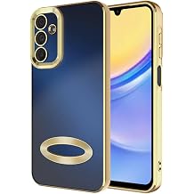 Samsung Galaxy A15 ile Uyumlu Kamera Korumal  Logo G steren Omega Kapak K l f Gold, ZR-Omega-Samsung A15 K l f