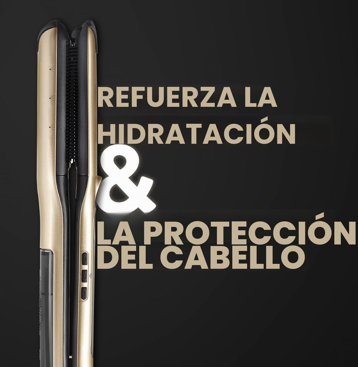 Demeliss Saint Algue - Set de alisador de vapor Titanium V2.0 EXLUSIVE - Incluye una alfombra 2 en 1 - Alisado de alto rendimiento, hidratación intensa - para todo tipo de cabello